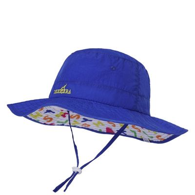 Μπλε 58cm UV καπέλο κάδων προστασίας ήλιων σαφάρι 30+ με το χτύπημα λαιμών