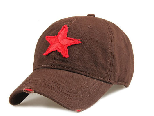 Στερεό πλυμένο χρώμα καπέλο του μπέιζμπολ 6 βαμβακιού Pantone υλικό πολυεστέρα επιτροπής