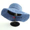 Raffia συνήθειας ODM cOem χρώματος Pantone σκιάς ήλιων καπέλων ήλιων αχύρου γυναικών