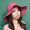 Raffia συνήθειας ODM cOem χρώματος Pantone σκιάς ήλιων καπέλων ήλιων αχύρου γυναικών