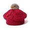 Οι χειμερινές γυναίκες πλέκουν τα καπέλα 56cm Beanie ΒΙΟ πλυμένο βαμβάκι Beanie γουνών Pom Pom