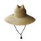 Φυσική κοίλη χλόη καπέλων ήλιων αχύρου παραλιών κυματωγών ODM για τις γυναίκες ανδρών