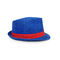 Για άνδρες και για γυναίκες Fedora Παναμάς ρεπούμπλικων λογότυπο 56cm συνήθειας χρώματος καπέλων διευθετήσιμο μπλε