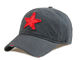 Στερεό πλυμένο χρώμα καπέλο του μπέιζμπολ 6 βαμβακιού Pantone υλικό πολυεστέρα επιτροπής