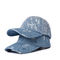 Μπλε κεντητική 55cm καπέλων του μπέιζμπολ υφάσματος τζιν cOem Twill βαμβακιού