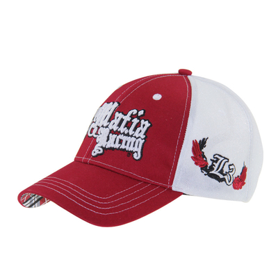 Προ καμπυλωτό κορυφαίο πλέγμα Trucker Caps 3D κεντήματα Baseball Caps 4 πάνελ