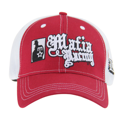 Προ καμπυλωτό κορυφαίο πλέγμα Trucker Caps 3D κεντήματα Baseball Caps 4 πάνελ