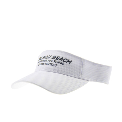 Προσαρμοσμένο κεντήματα Sun Visor Caps λευκό για να τρέχει άνετα