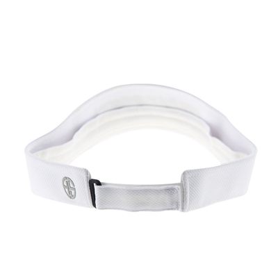 Προσαρμοσμένο κεντήματα Sun Visor Caps λευκό για να τρέχει άνετα