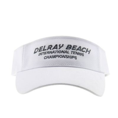 Προσαρμοσμένο κεντήματα Sun Visor Caps λευκό για να τρέχει άνετα