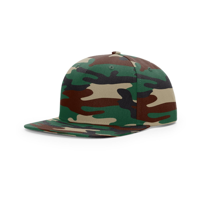 Προσαρμοσμένο μπροστινό Snapback 5 Πάνελ Καπέλα επίπεδη κορυφή μέσο προφίλ Snapback