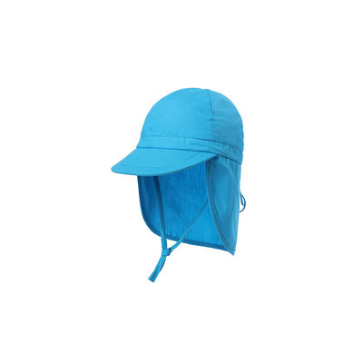 Προστασία ήλιων καπέλων UPF 50+ κάδων των μπλε παιδιών χρώματος διευθετήσιμων