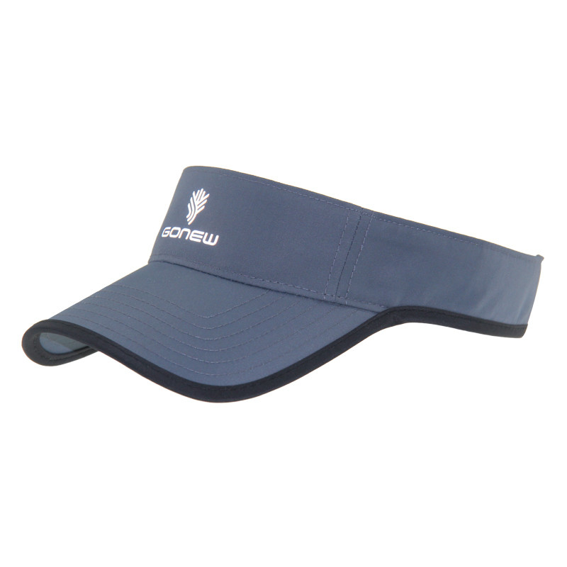 Πολυεστέρα Tennis Sun Visor Cap Running Sun Visors Με Κλειδί Velcro πίσω
