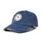 Για άνδρες και για γυναίκες στενοχωρημένο πλυμένο καπέλο του μπέιζμπολ 58cm τζιν κεντημένο λογότυπο