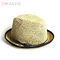 Καπέλα αχύρου παραλιών των προσαρμοσμένων 58cm σαφών αχύρου του Παναμά γυναικών καπέλων για την προστασία ήλιων