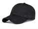 Μαύρο καπέλο του μπέιζμπολ 56CM κάλυψης κεντητικής λογότυπων συνήθειας καλύμματα κάλυψης