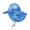 Μπλε καπέλο Searsucker Upf 50 αλιείας παραλιών παιδιών ODM πολυεστέρα βαμβακιού